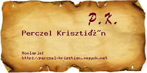Perczel Krisztián névjegykártya