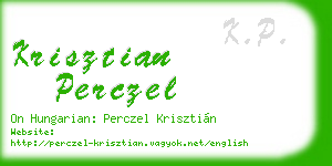 krisztian perczel business card